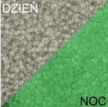 Zdjęcie - Koraliki TOHO Round Glow In The Dark Gray Crystal/Bright Green