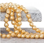 Zdjęcie - Hematyt platerowany kulka fasetowana satynowa light gold