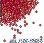 Zdjęcie - Koraliki TOHO Round Trans-Rainbow-Frosted Siam Ruby