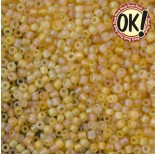 Zdjęcie - Koraliki SeedBeads Round Frosted Light Topaz AB