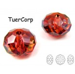 Zdjęcie - 5040 briolette bead, SWAROVSKI, red magma