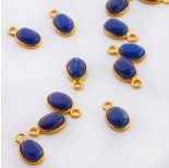 Zdjęcie - Lapis lazuli owal w okuciu zawieszka AG925