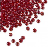 Zdjęcie - Koraliki drobne transparent opalescent ruby