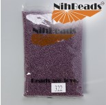 Zdjęcie - Koraliki NihBeads Inside-Color Amethyst/ Beige Line