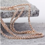 Zdjęcie - Hematyt kulka fasetowana platerowana rose gold