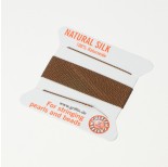 Zdjęcie - Nici jedwabne z igłą brown