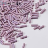 Zdjęcie - Koraliki Miyuki Bugles #2 6 mm Matted Opaque Mauve AB