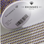 Zdjęcie - Taśma z kryształkami kolor złoty sapphire