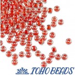 Zdjęcie - Koraliki TOHO Round Inside-Color Crystal/Tomato Lined