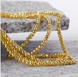 Zdjęcie - Hematyt kulka fasetowana platerowana light gold