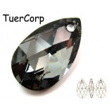 Zdjęcie - 6106 almond pendant, SWAROVSKI, silver night,