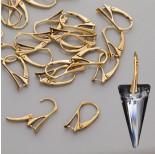 Zdjęcie - Bigle angielskie do kryształów Swarovski, Ag 925, pozłacane