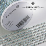 Zdjęcie - Taśma z kryształkami kolor srebrny aquamarine AB
