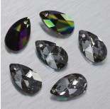 Zdjęcie - 6106 Swarovski almond pendant Crystal Rainbow Dark