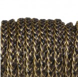 Zdjęcie - Rzemień warkocz golden black