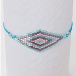 Zdjęcie - Bransoletka boho romb z koralików Matsuno
