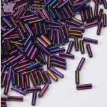 Zdjęcie - Koraliki Miyuki Bugles #2 6 mm Metallic Purple Iris