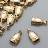Zdjęcie - Końcówki do rzemieni meksykańskie spłaszczone gold color