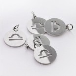 Zdjęcie - Zawieszka ze stali chirurgicznej znak zodiaku Waga