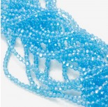 Zdjęcie - Kryształki kulki fasetowane blue laguna AB