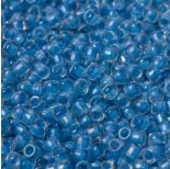Zdjęcie - Koraliki TOHO Round Inside-Color Luster Crystal/Opaque Aqua Lined