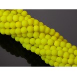 Zdjęcie - Koraliki powlekane kulki neon yellow
