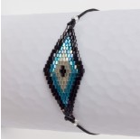 Zdjęcie - Bransoletka boho romb z koralików Matsuno