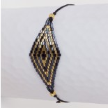 Zdjęcie - Bransoletka boho romb z koralików Matsuno