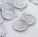 Zdjęcie - Metalowa zawieszka moneta duża