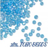 Zdjęcie - Koraliki TOHO Round Trans-Rainbow-Frosted Dark Aquamarine