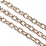 Zdjęcie - Rose gold łańcuch aluminiowy owal gładki