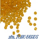 Zdjęcie - Koraliki TOHO Round Transparent-Frosted Dark Topaz