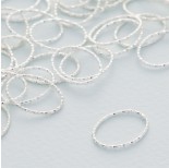 Zdjęcie - Srebrny łącznik owal diamentowy ag925