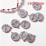 Zdjęcie - Baza do beadingu kółko boho ze stali chirurgicznej