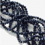 Zdjęcie - Kryształki kulki fasetowane blue hematite