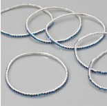 Zdjęcie - Bransoletka z kryształkami sapphire