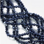 Zdjęcie - Kryształki bicone blue hematite