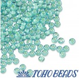 Zdjęcie - Koraliki TOHO Round Inside-Color Aqua/Lt Jonquil Lined