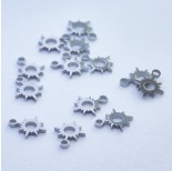 Zdjęcie - Mini zawieszka ze stali chirurgicznej słoneczko srebrne