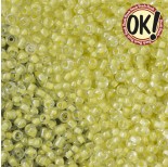 Zdjęcie - Koraliki SeedBeads Round Luminous Inside Light Yellow