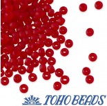Zdjęcie - Koraliki TOHO Round Transparent-Frosted Siam Ruby
