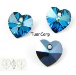 Zdjęcie - 6228 heart pendant, SWAROVSKI, bermuda blue,