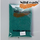 Zdjęcie - Koraliki NihBeads Inside-Color Teal Green/ White Line
