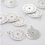 Zdjęcie - Srebrna zawieszka tarcza znaków zodiaku Ag925