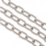 Zdjęcie - Perłowy łańcuch aluminiowy owal gładki