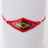 Zdjęcie - Bransoletka boho romb z koralików Matsuno