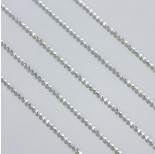 Zdjęcie - Łańcuszek bulion diamentowany srebrny próba 925