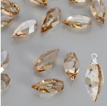 Zdjęcie - 6540 twisted drop, SWAROVSKI, golden shadow