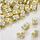 Zdjęcie - Przekładka z kryształkiem koloru złotego crystal