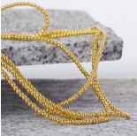 Zdjęcie - Hematyt kulki platerowane gładkie light gold